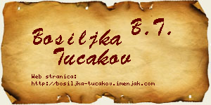 Bosiljka Tucakov vizit kartica
